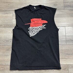 Rare Django Unchained Movie Promo T-Shirt Size L Black Tarantino cut sleeves